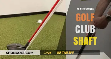 Mastering Your Swing: A Guide to Choosing the Perfect Golf Club Shaft
