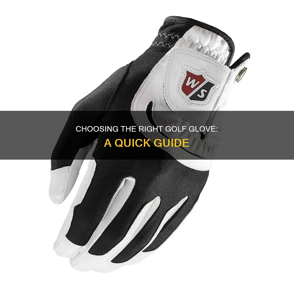 how to choose golf glove