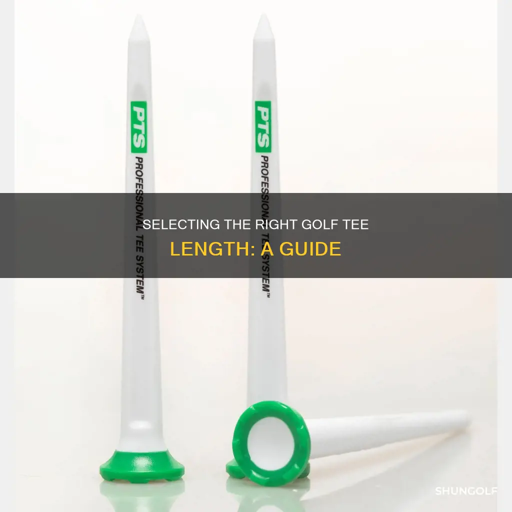 how to choose golf tee length