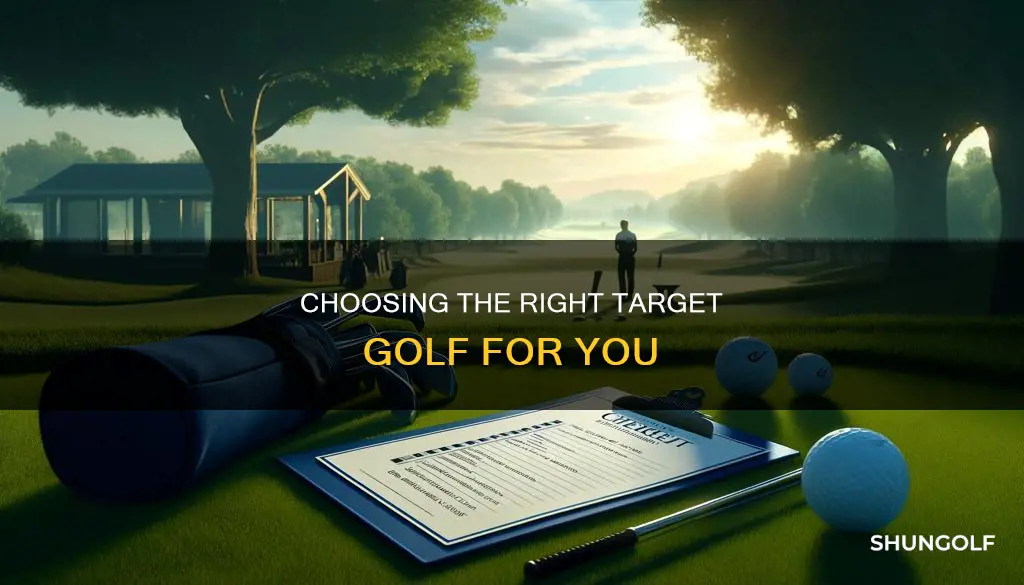 how to choose target golf