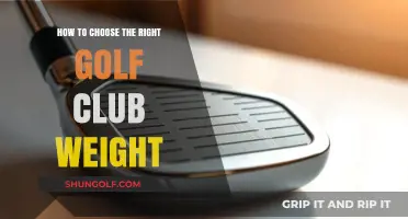 Master Your Swing: Selecting the Perfect Golf Club Weight