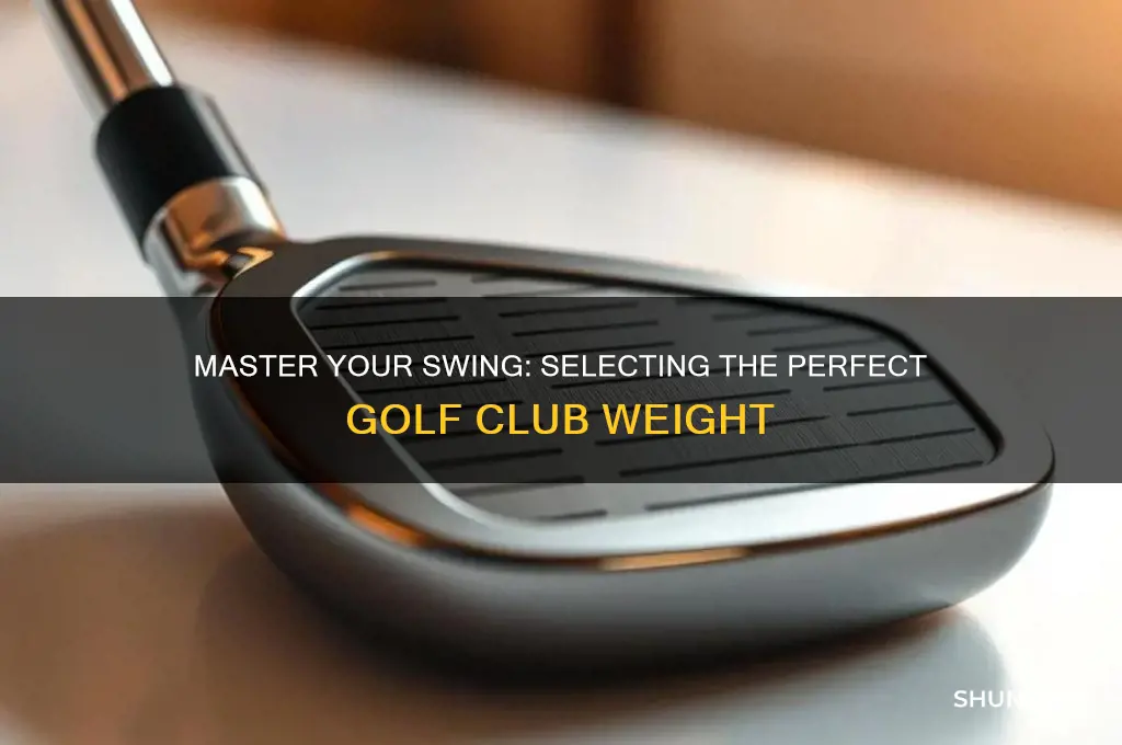how to choose the right golf club weight