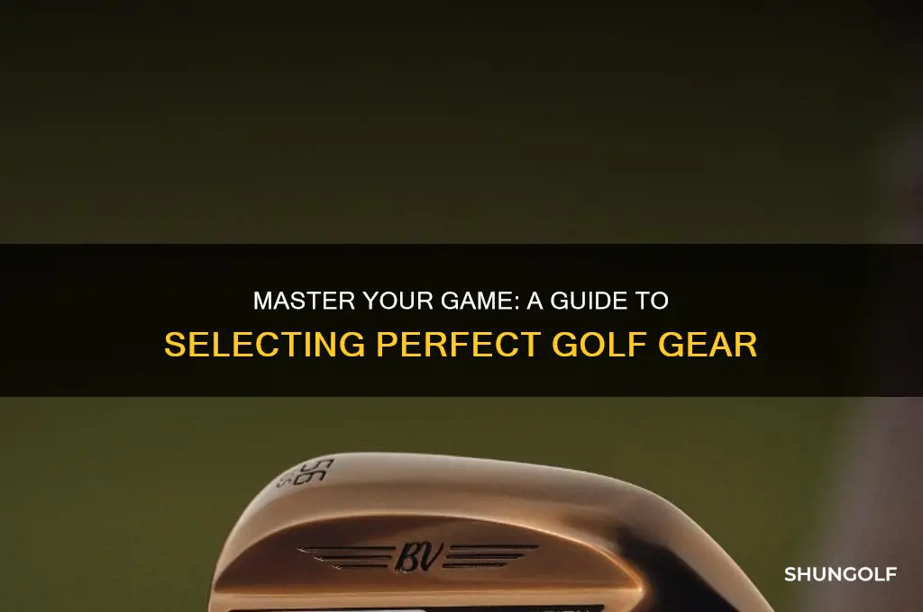 how to choose the right golf equipment