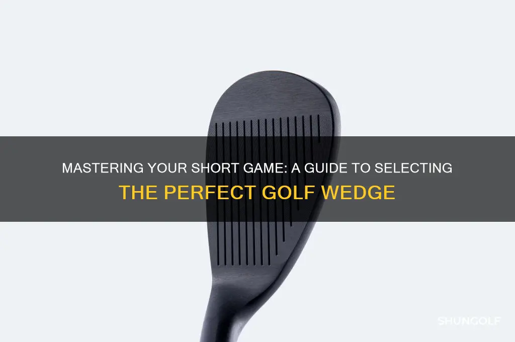 how to choose the right golf wedge