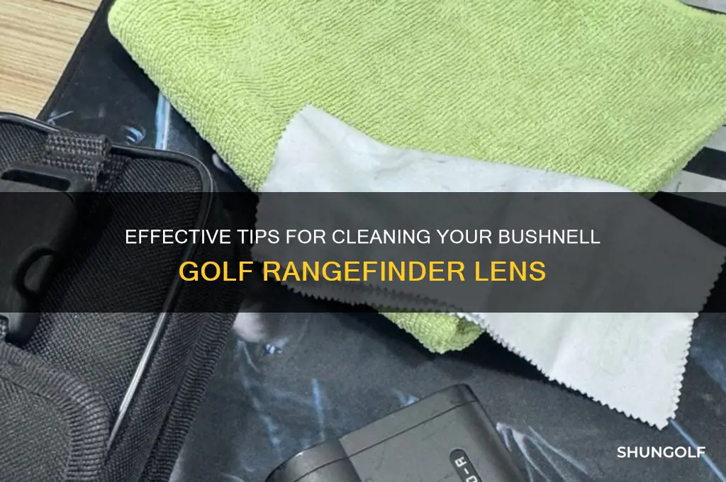 how to clean a bushnell golf rangefinder lens