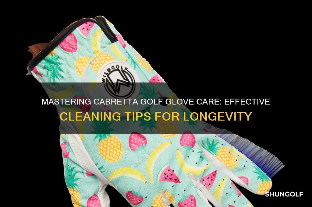 how to clean a cabretta golf glove