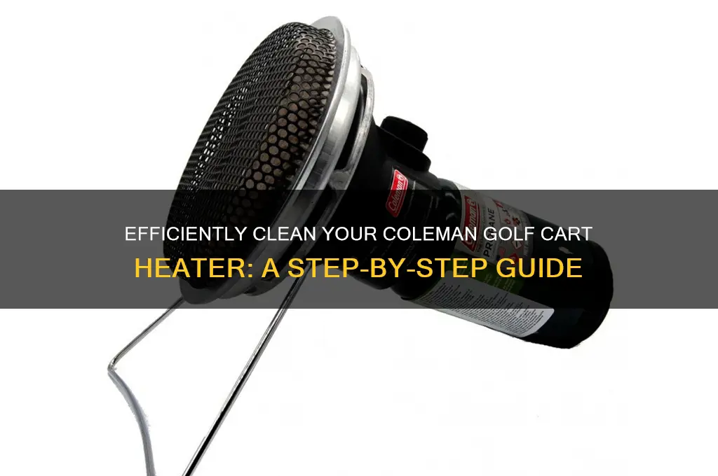 how to clean a coleman golf cart heater