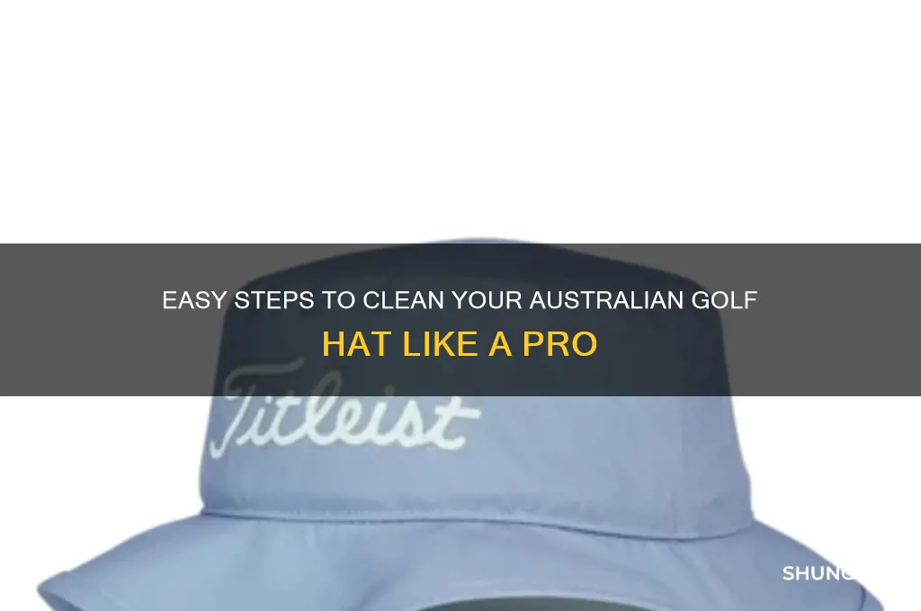 how to clean a conver australian golf hat