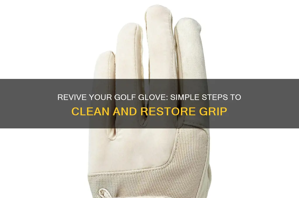 how to clean a dirty golf glove