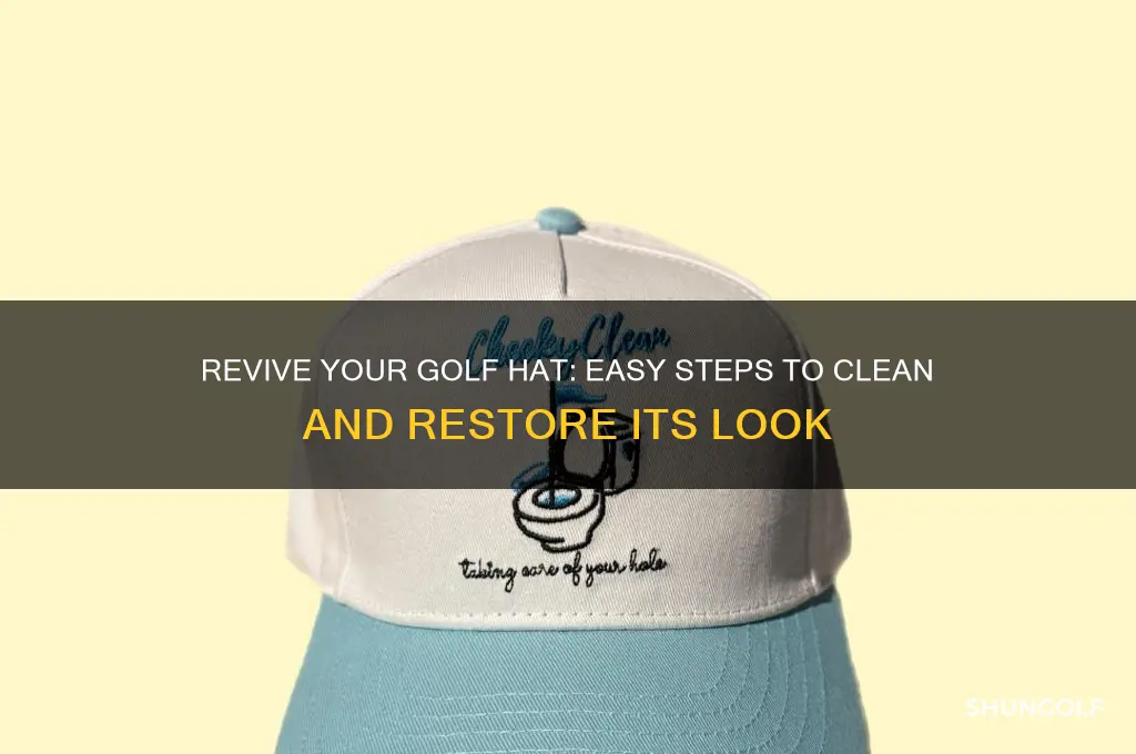 how to clean a dirty golf hat