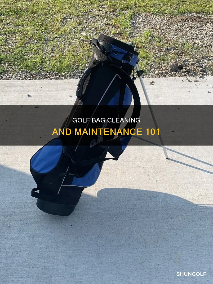 how to clean a golf bad