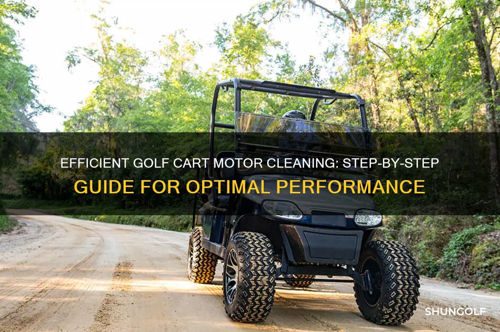how to clean a golf cart motor