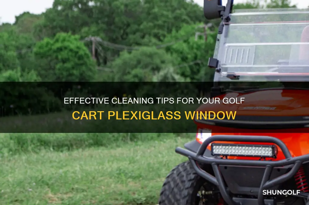 how to clean a golf cart plexiglass window