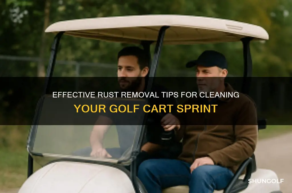 how to clean a golf cart sprint thats rusty