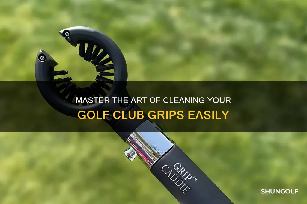 how to clean a golf club grip