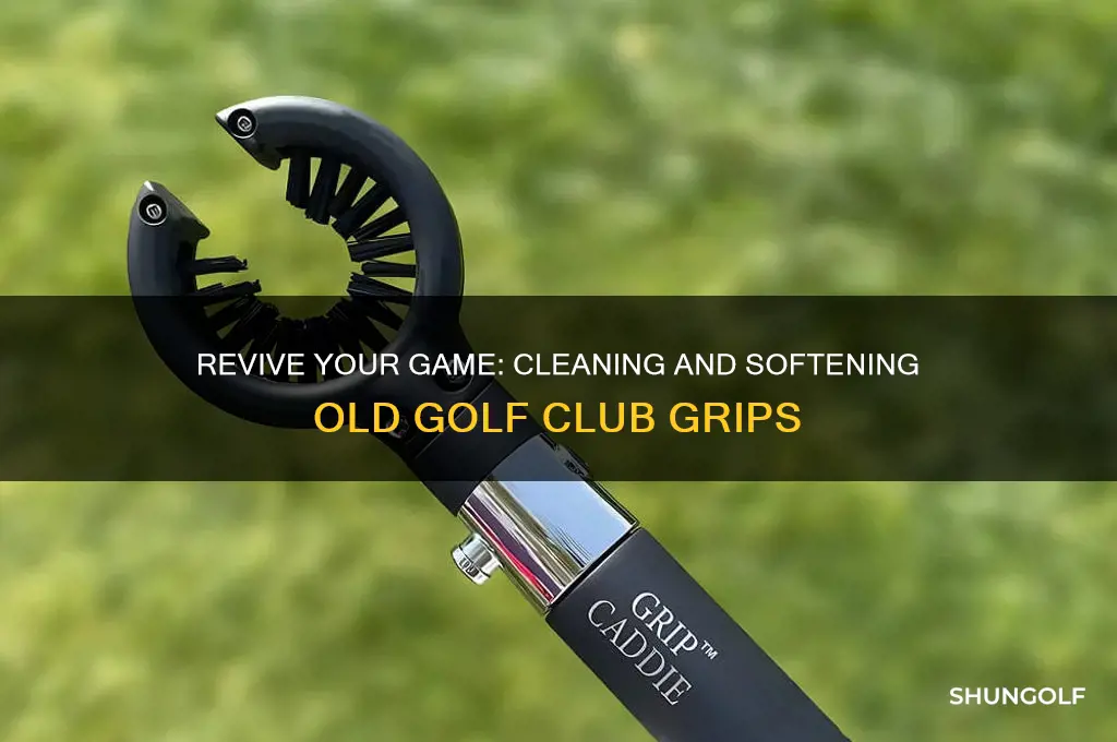 how to clean and soften old golf club grips