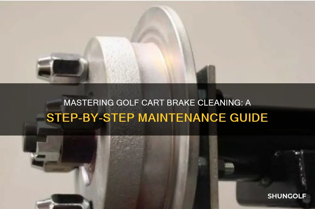 how to clean breaks on golf cart
