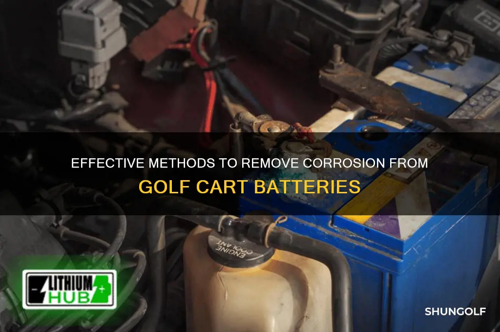 how to clean corosion off golf cart battery
