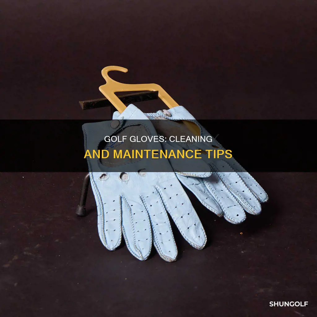 how to clean dirty golf gloves