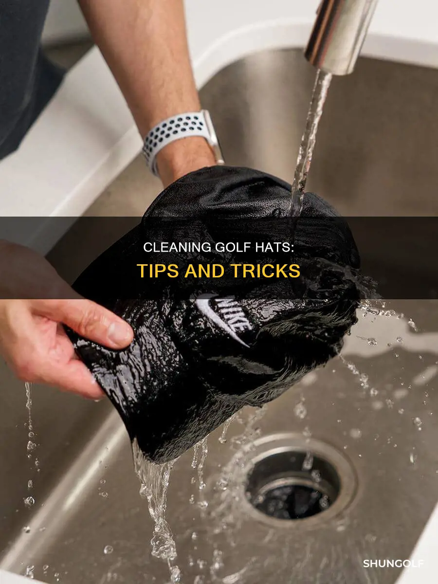 how to clean dirty golf hats