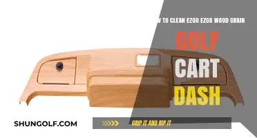 Easy Steps to Clean Your EZGO Wood Grain Golf Cart Dash