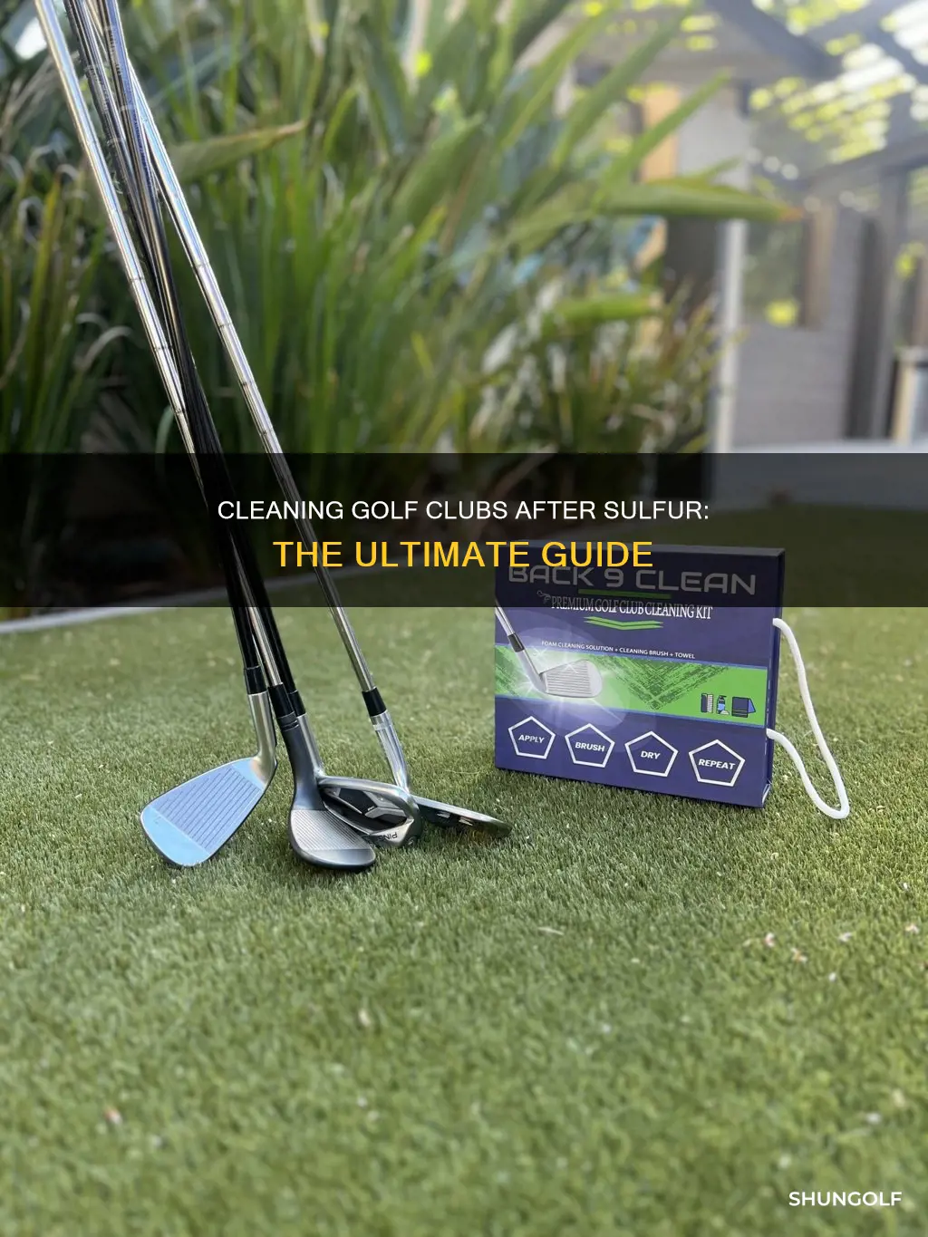 how to clean golf after sulfur