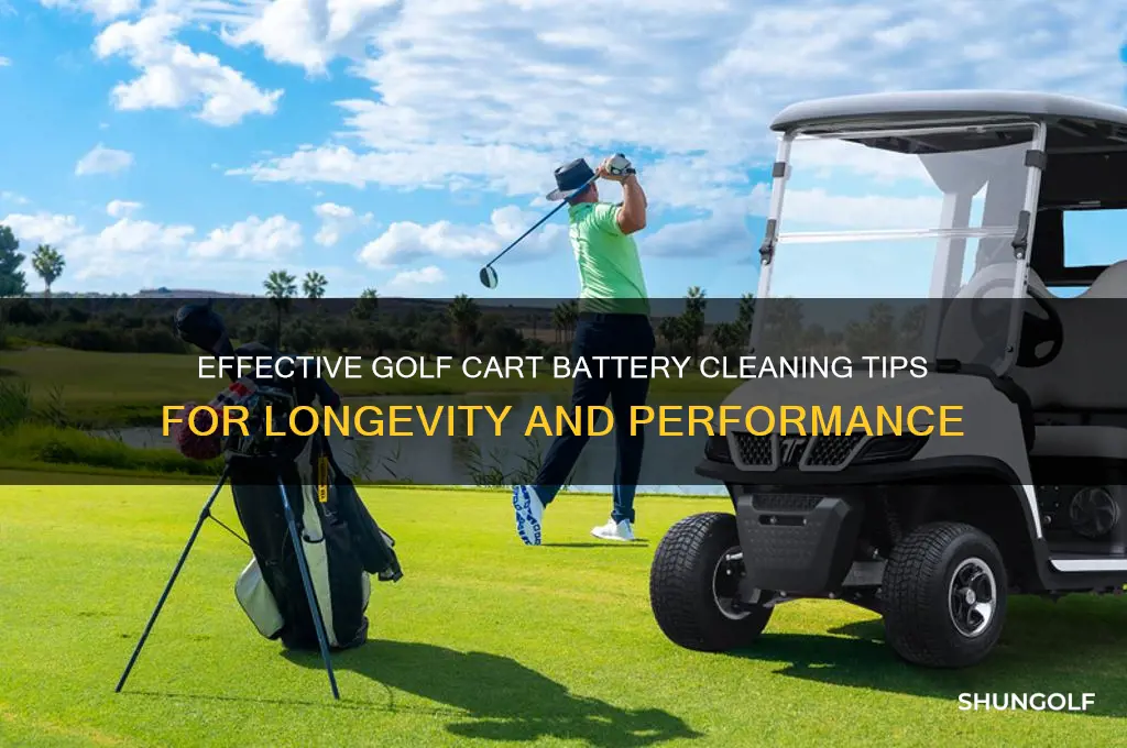 how to clean golf cart batteries