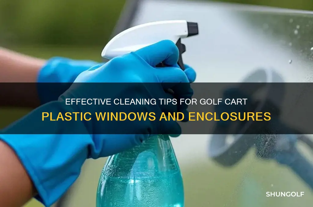 how to clean golf cart plastic windows and enclosures