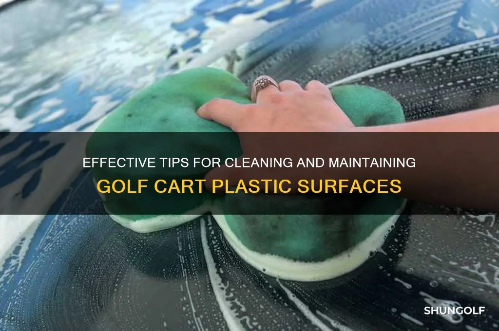 how to clean golf cart plastic