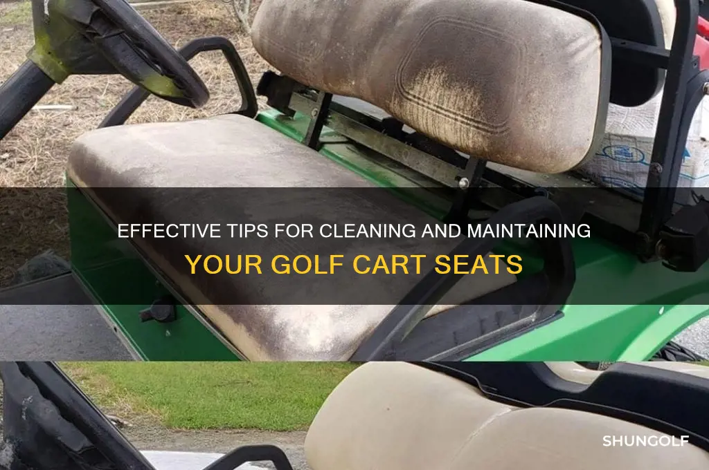 how to clean golf cart seats
