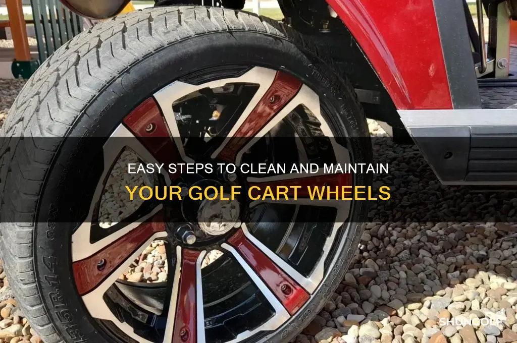 how to clean golf cart wheels