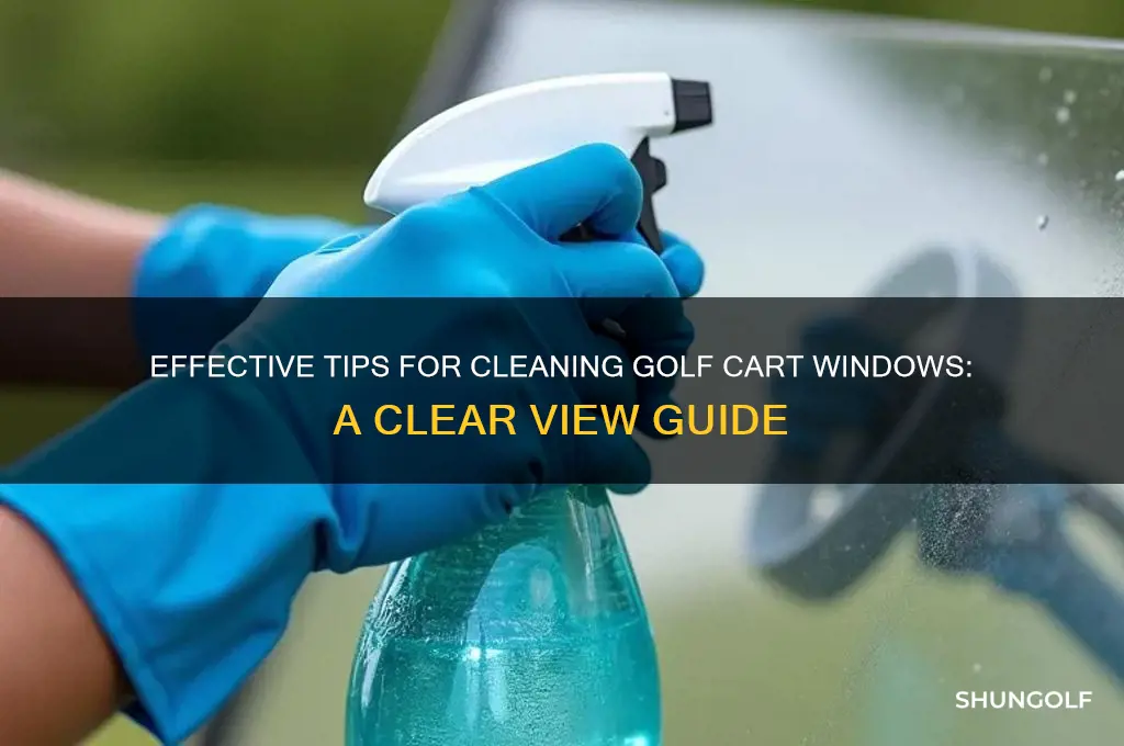 how to clean golf cart windows