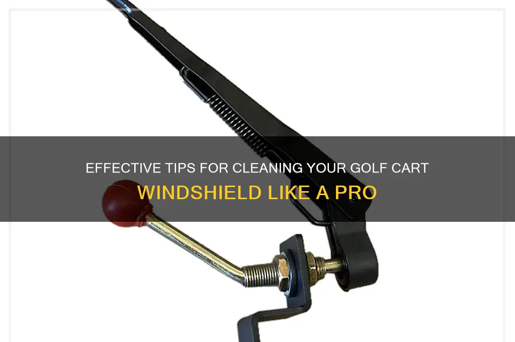 how to clean golf cart windshield