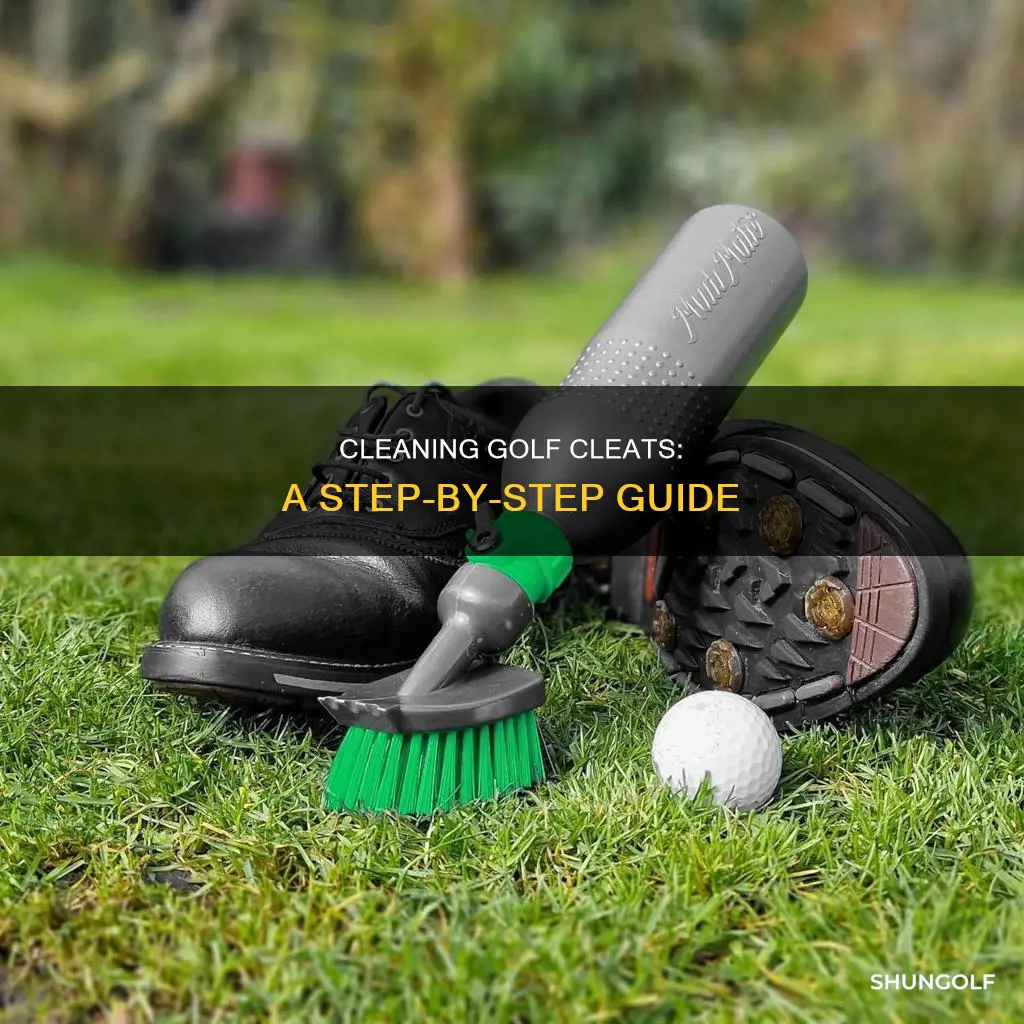 how to clean golf cleats