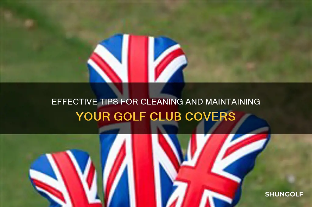 how to clean golf club covers