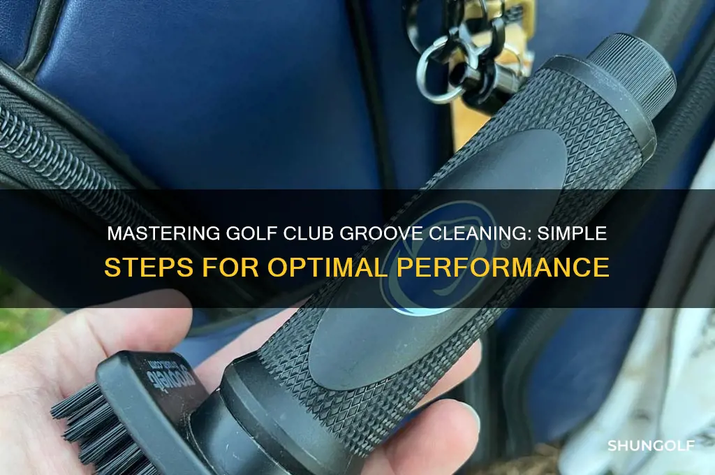 how to clean golf club grooves
