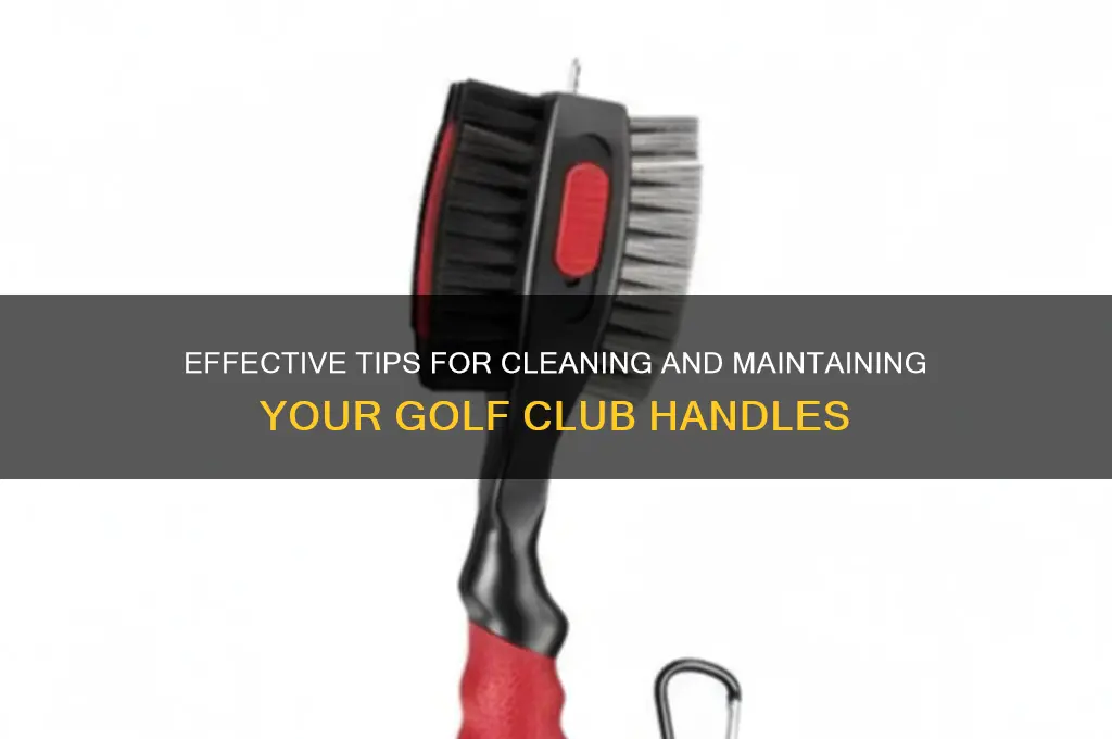 how to clean golf club handles