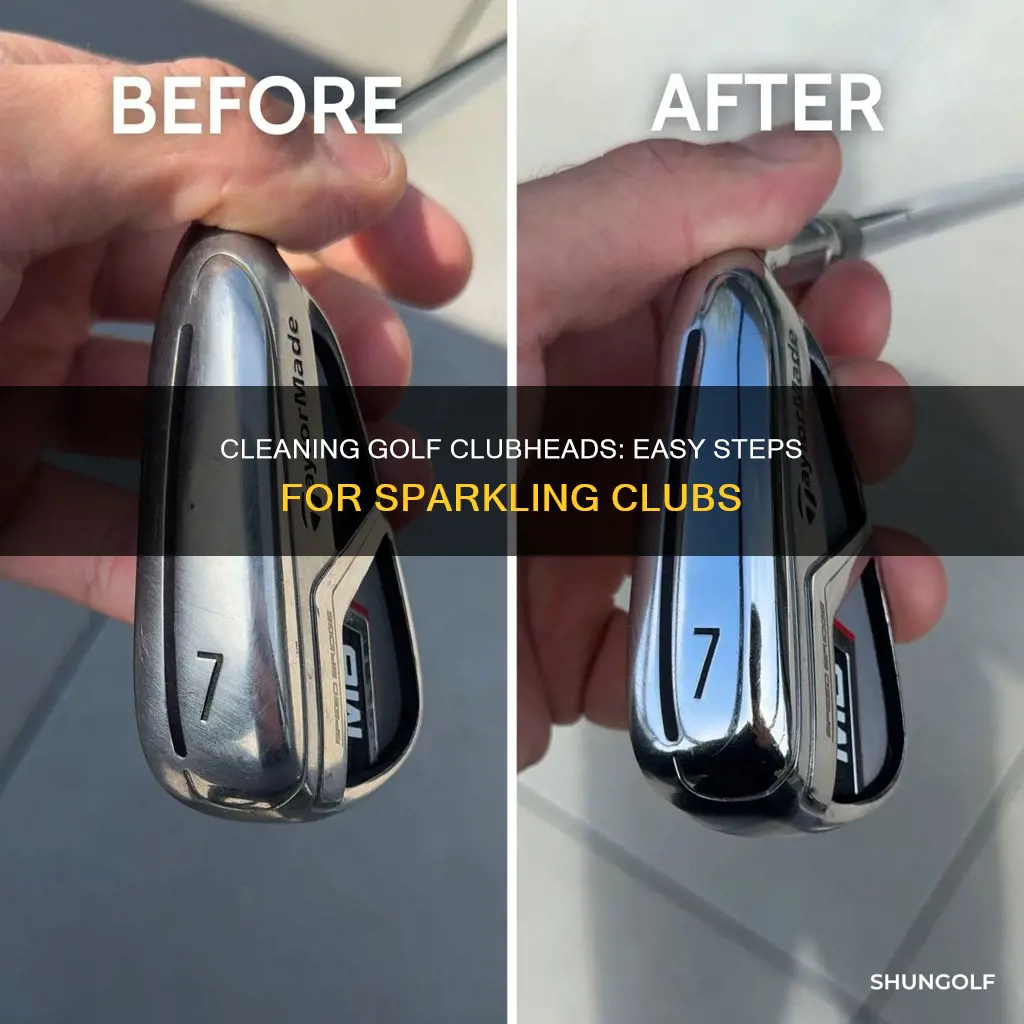 how to clean golf clubheads