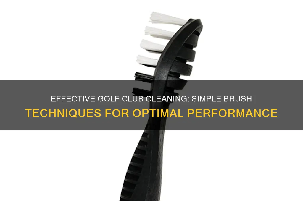 how to clean golf clubs with brush