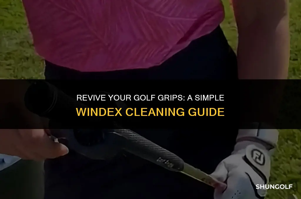 how to clean golf grips with windex