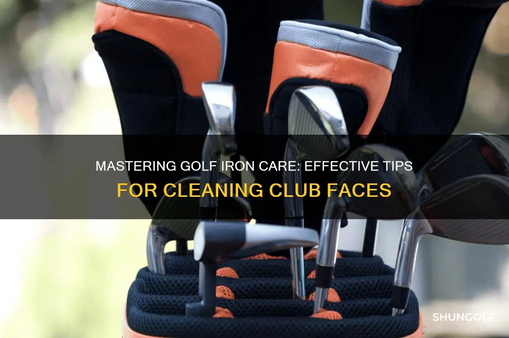 how to clean golf iron face