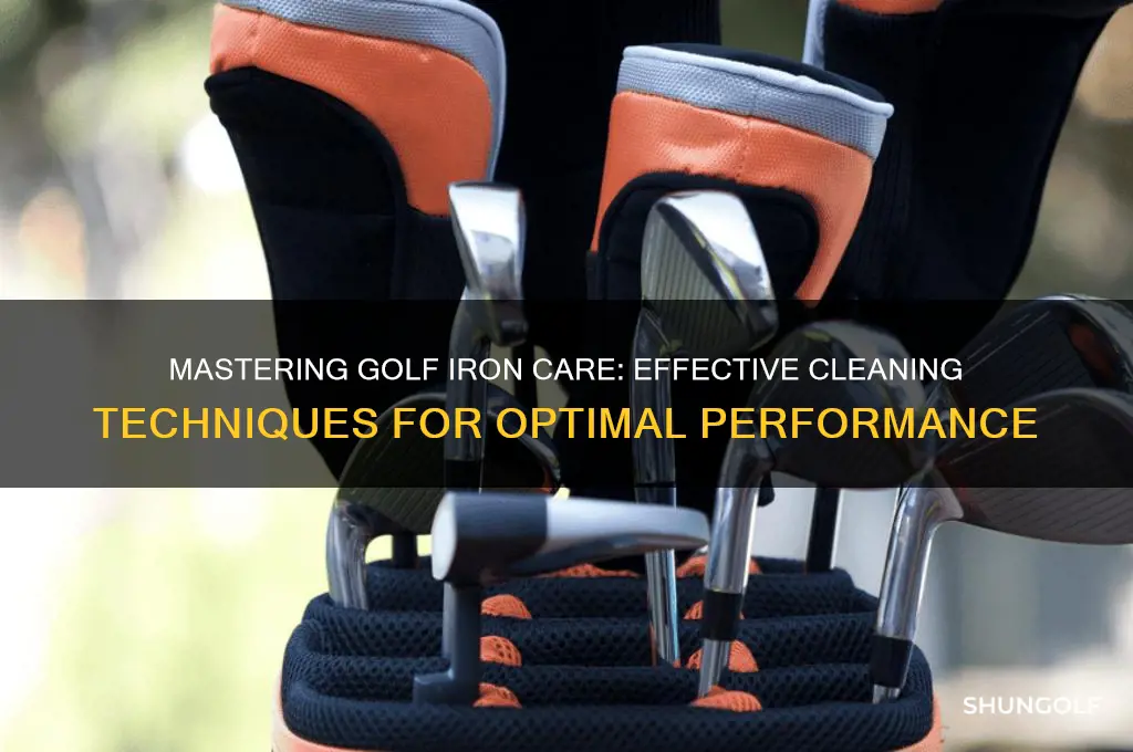 how to clean golf irons