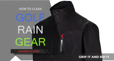 Keep Your Golf Rain Gear Clean and Pristine