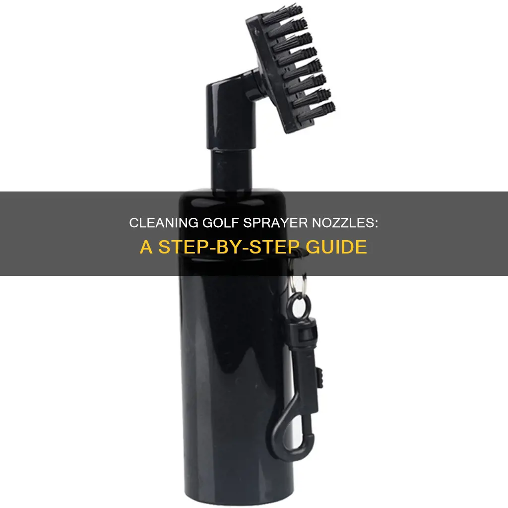 how to clean golf sprayer nozzles