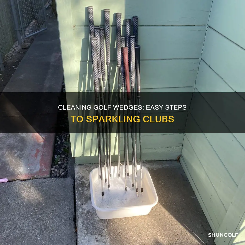 how to clean golf wedges