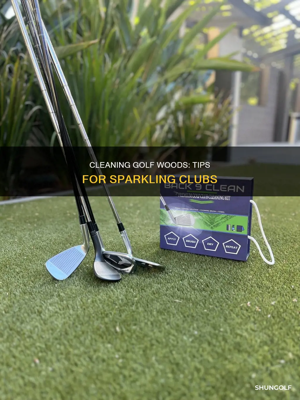 how to clean golf woods
