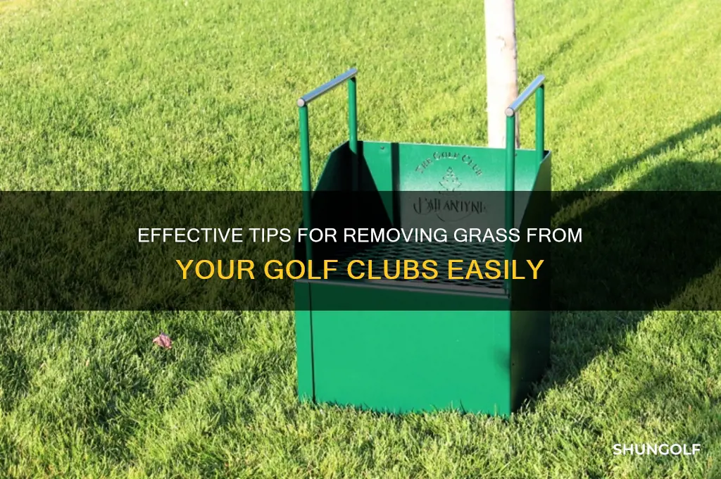 how to clean grass off golf club