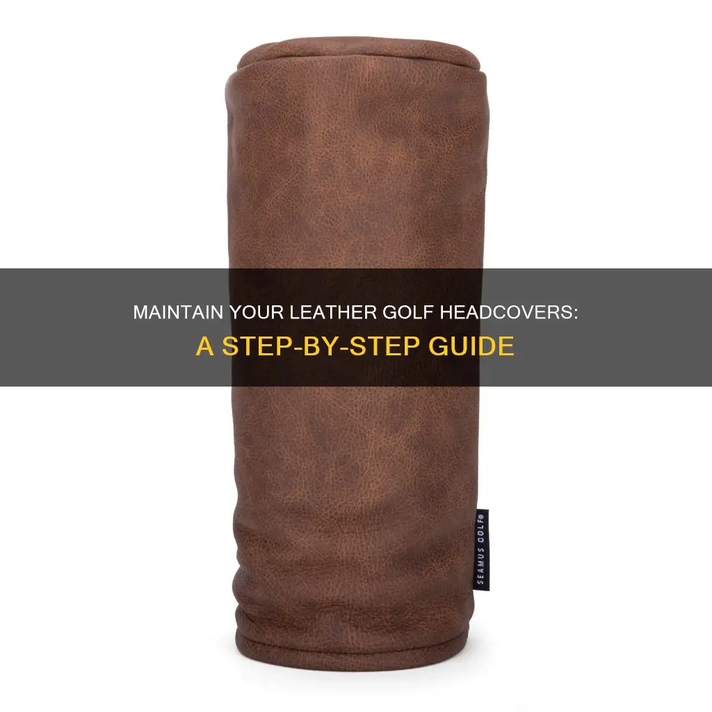 how to clean leather golf headcovers