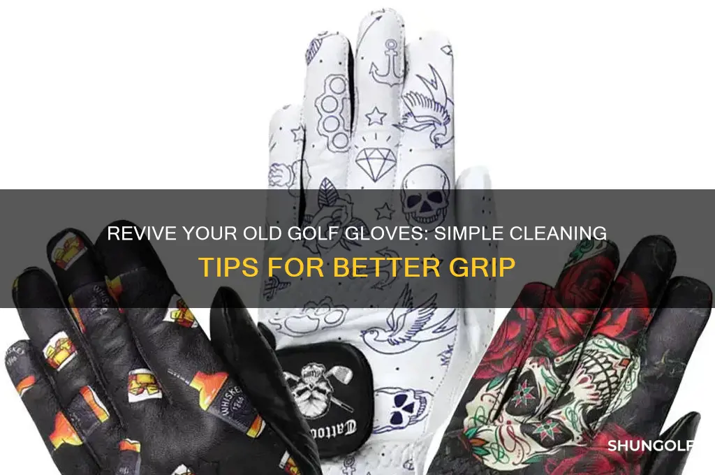 how to clean old golf gloves
