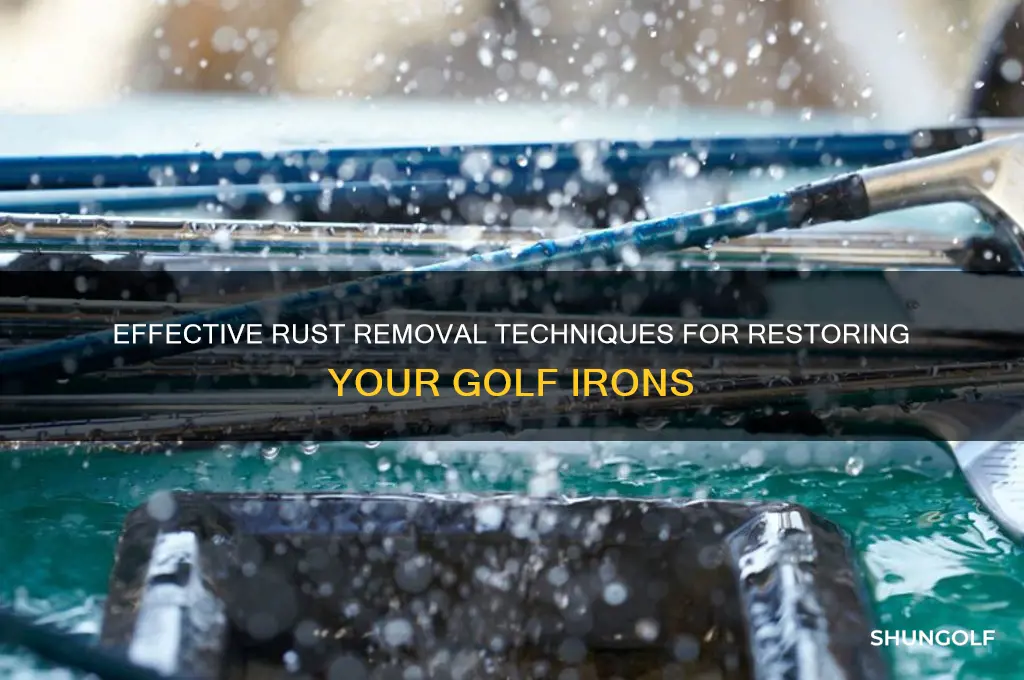 how to clean rust from golf irons